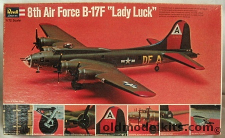 Revell 1/72 Boeing B-17F Flying Fortress 'Lady Luck' 8th Air Force, H209-200 plastic model kit